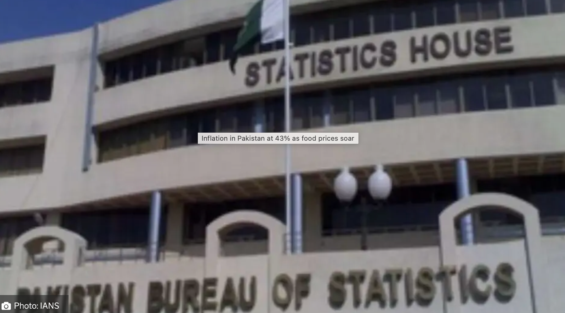 په پاکستان کې د انفلاسیون کچه ۴۳ سلنې ته رسېدلې او د توکو په بیو کې خورا لوړوالی راغلی