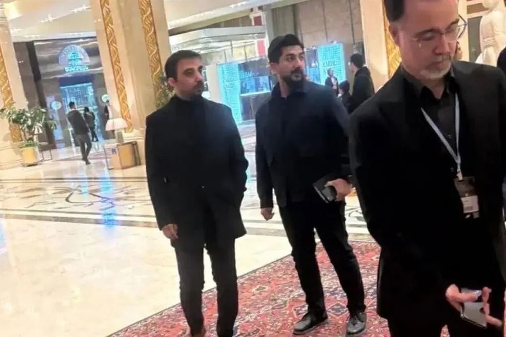 باتور دوستم در هتلی در تهران قبل از نشست همصدایی سه جریان مخالف طالبان