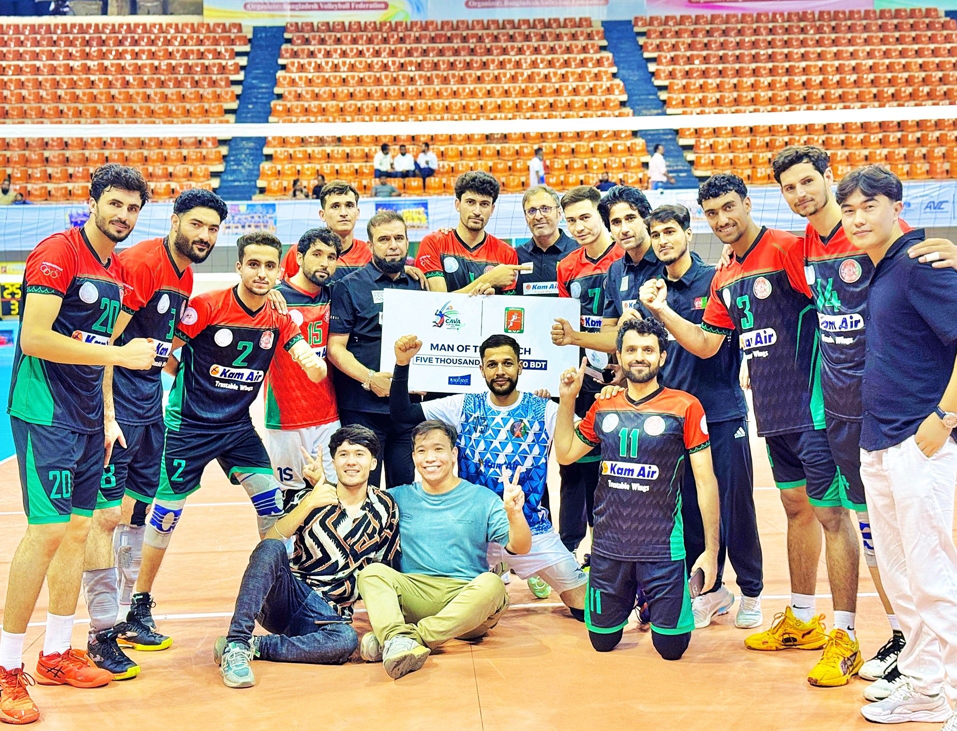 افغانستان ٣-٠ نیپال؛ دومین پیروزی تیم ملی والیبال افغانستان در مسابقات مرکز آسیا