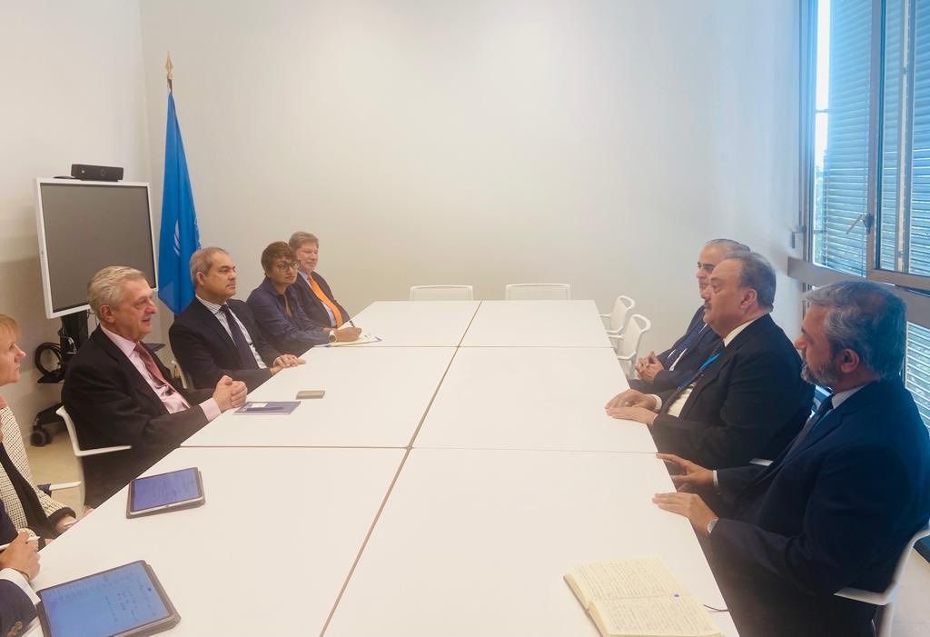 نماینده پاکستان با رئیس آژانس پناهندگان سازمان ملل درباره بازگشت مهاجران افغان گفت‌وگو کرد