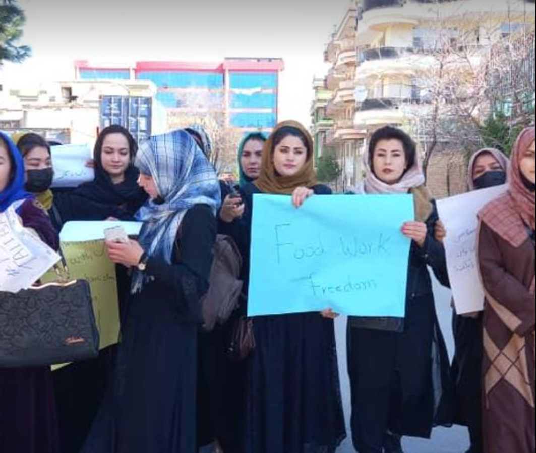 Afghan Women Hold Demonstrations in Kabul And Ghor Against Taliban’s Policies
