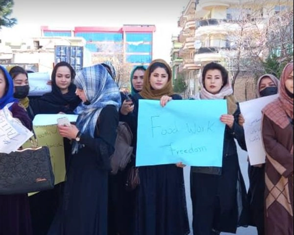 Afghan Women Hold Demonstrations in Kabul And Ghor Against Taliban’s Policies