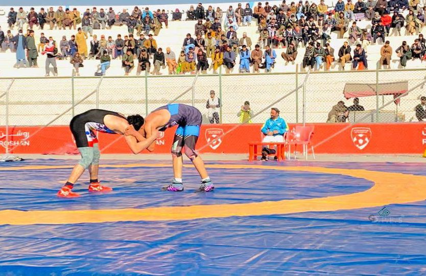 طالبان مسابقه بین‌المللی کشتی برگزار می‌کند