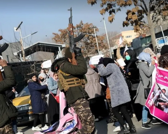 After Several Hours of Detention, Taliban Releases Afghan Women Protesters in Kabul