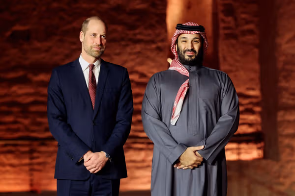 فرزند پادشاه بریتانیا با ولیعهد عربستان دیدار کرد