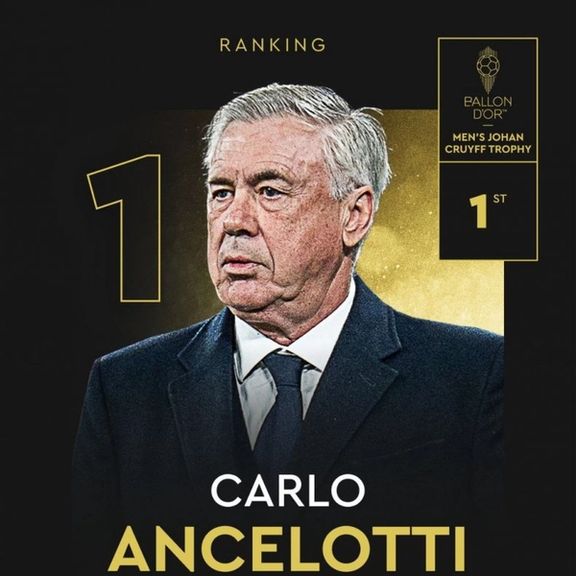 مراسم توپ طلای ٢٠٢٤؛ آنچلوتی بهترین مربی مردان و اِما هایس بهترین مربی زنان فوتبال شدند