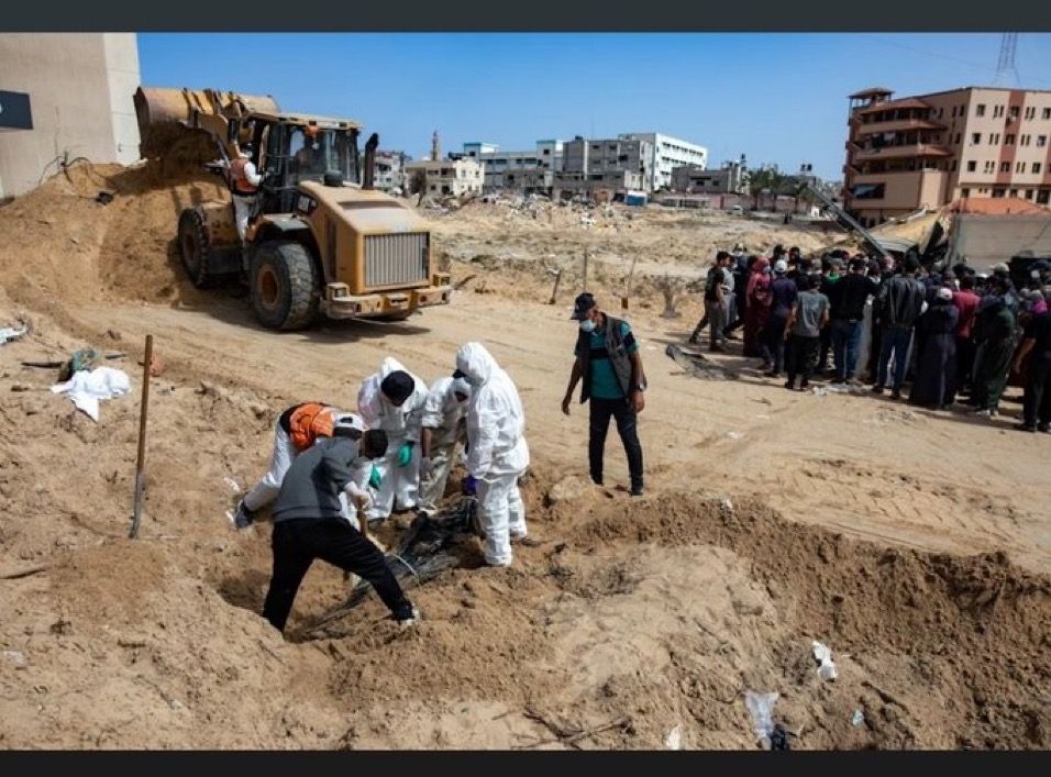 دستکم ۱۸۰ جسد در گور دسته‌جمعی در شفاخانه‌ای در نوار غزه پیدا شد