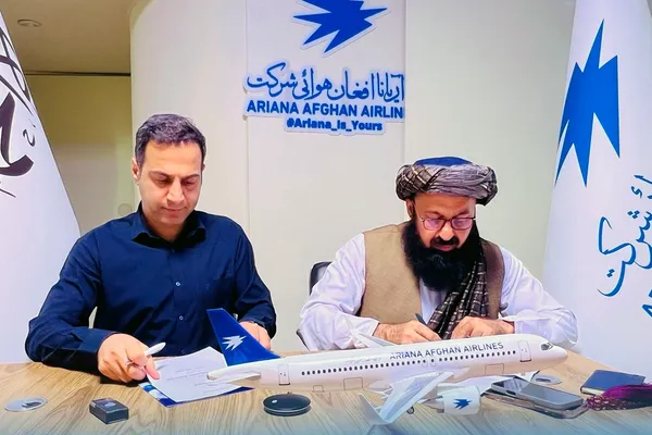 اریانا افغان شرکت د یوې چارټر الوتکې په تړاو له یوه ایراني شرکت سره یو کلن قرارداد کړی