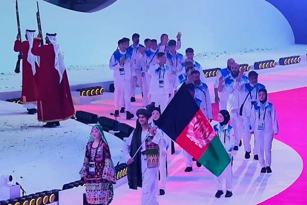 آغاز رسمی بازیهای آسیایی جوانان ۲۰۲۵؛ رژه کاروان ورزشی افغانستان با پرچمداری سدیس سکندر