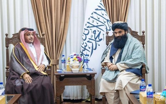 سراجالدین حقانی و کاردار عربستان بر گسترش روابط بر اساس "ارزشهای اسلامی" تاکید کردند