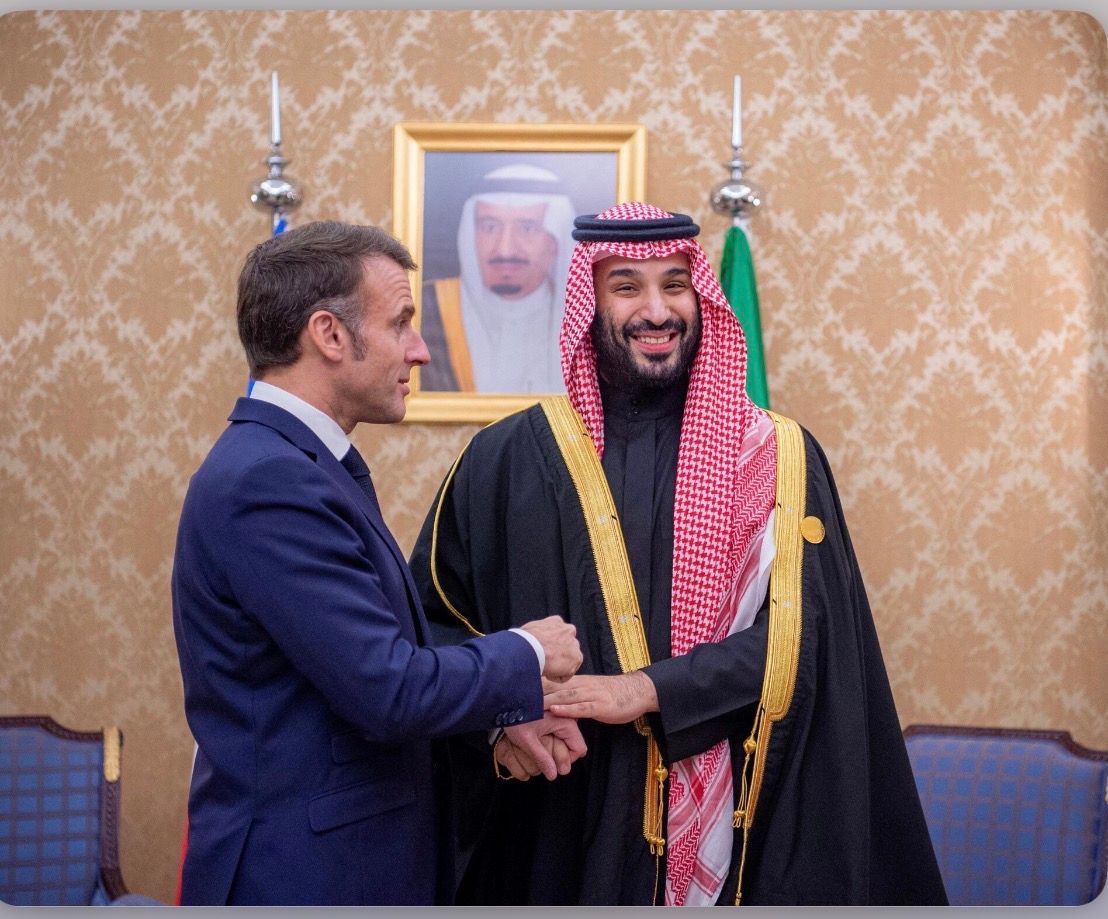 ولیعهد عربستان و رئیس‌جمهور فرانسه درباره امنیت منطقه گفت‌و‌گو کردند