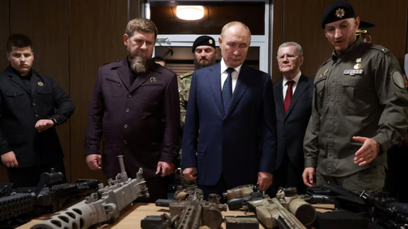 پوتین در یک سفر از پیش اعلامنشده به چچن رفت