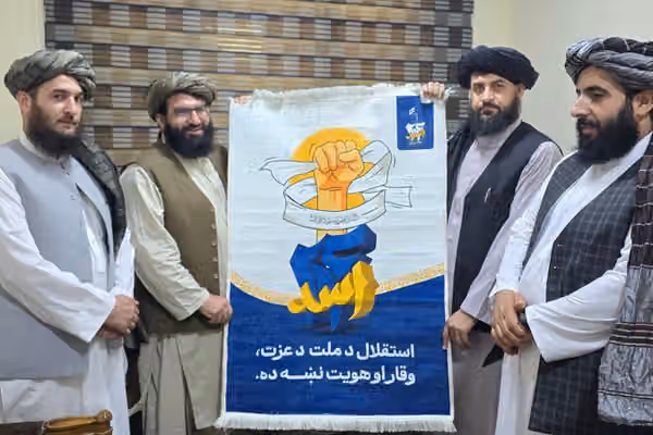 تجلیل طالبان از سالگرد بازگشت به قدرت با طرحی بدون پرچم ملی و جنگافزار