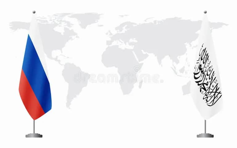 له روسۍ وزیر سره د خیرخوا د لیدنې خبر کې د باختر اژانس انځور