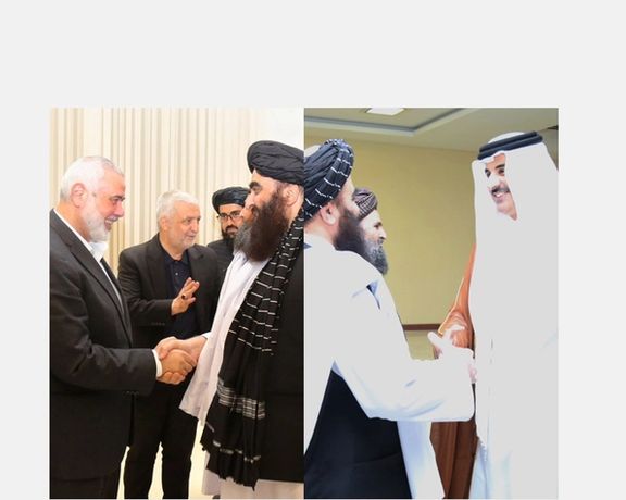 د طالبانو پلاوي د تهران سفر کې د قطر له امیر او حماس د سیاسي دفتر له مشر سره کتلي دي