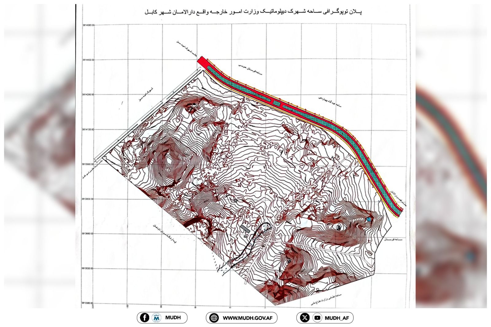 نقشه شهرک دیپلوماتیک طالبان 
