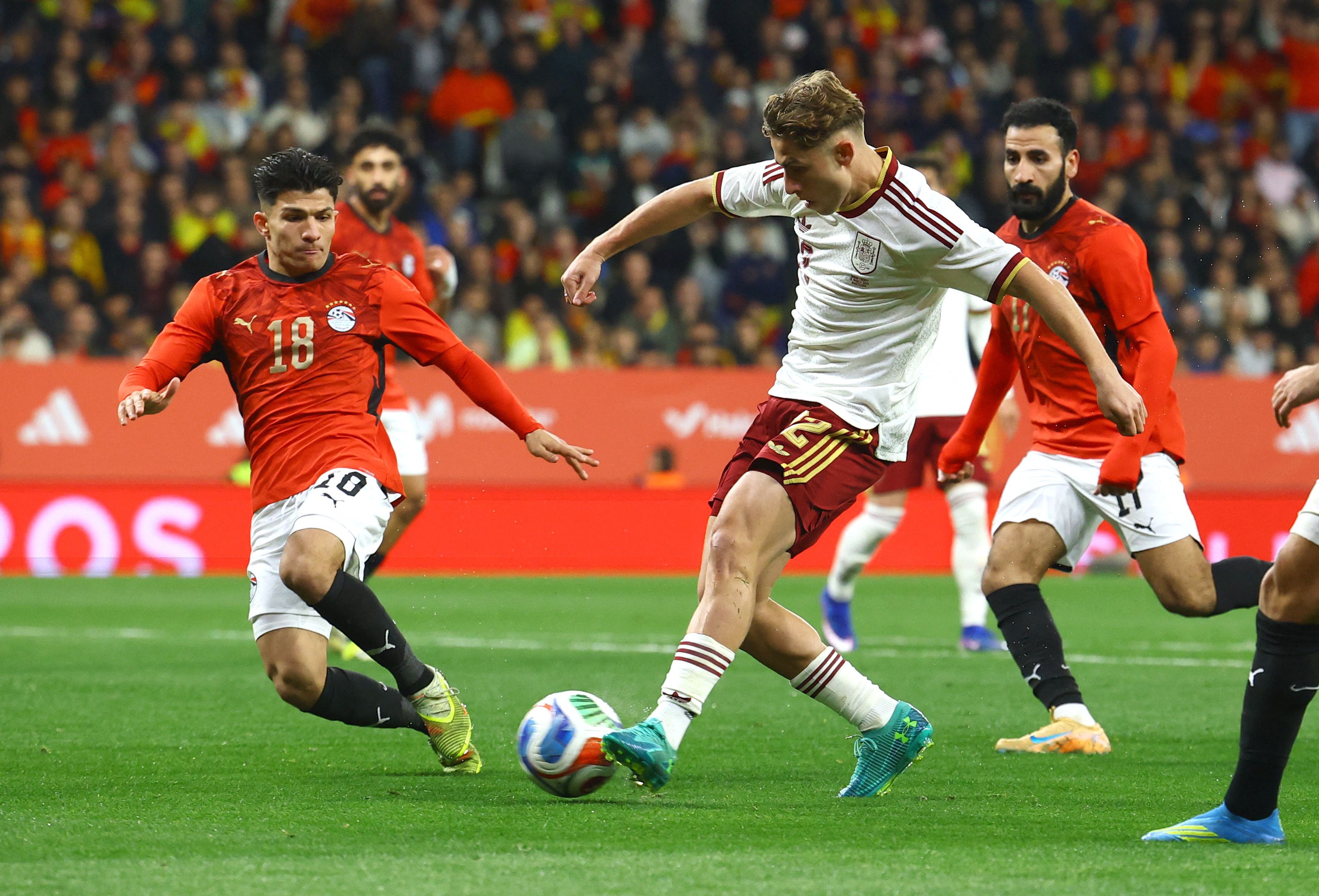 نمایش نامطمئن لاروخا؛ تساوی بدون گل تیم ملی فوتبال اسپانیا با مصر در دیدار دوستانه