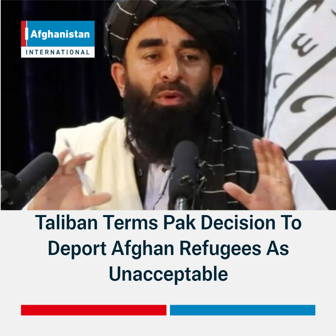 Taliban Terms Pak Decision To Deport Afghan Refugees As Unacceptable ...