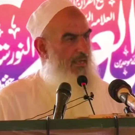 حاجي روح الله وکیل خېبر پښتونخوا کې د سلفیانو یوې دیني غونډې ته د وینا پرمهال