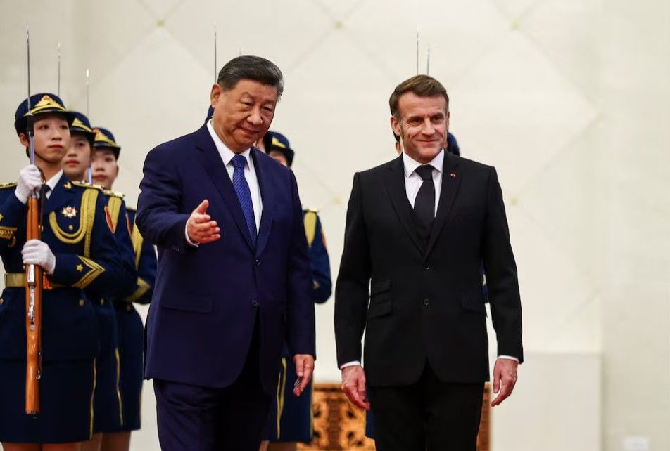 امانوئل مکرون و شی جین‌پینگ درباره اوکراین گفت‌وگو کردند