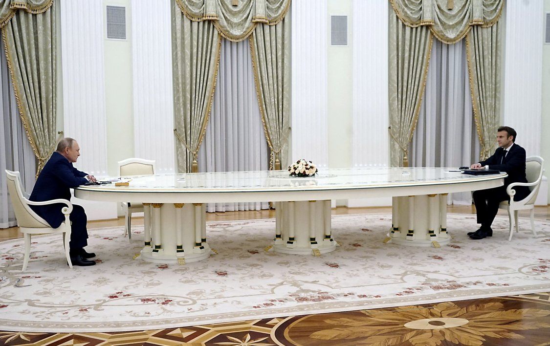 رییس‌جمهور فرانسه در دیدار پوتین: برای اجتناب از جنگ و اعتمادسازی به مسکو آمده‌ام