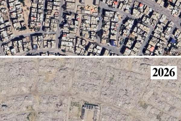 آنجلینا جولی: گوگلارث را باز کنید و ببینید با غزه چه کار کردند