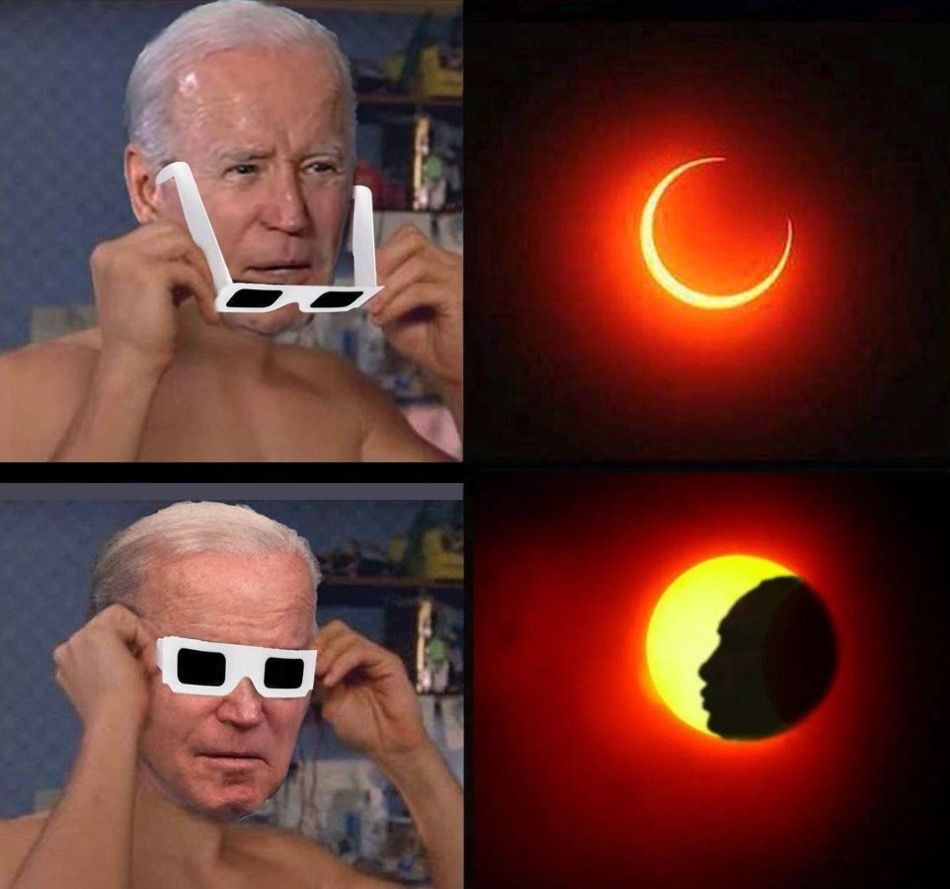 شوخی سفارت روسیه با بایدن؛ وقتی رئیس جمهور امریکا پوتین را عامل آفتاب‌گرفتگی می‌بیند