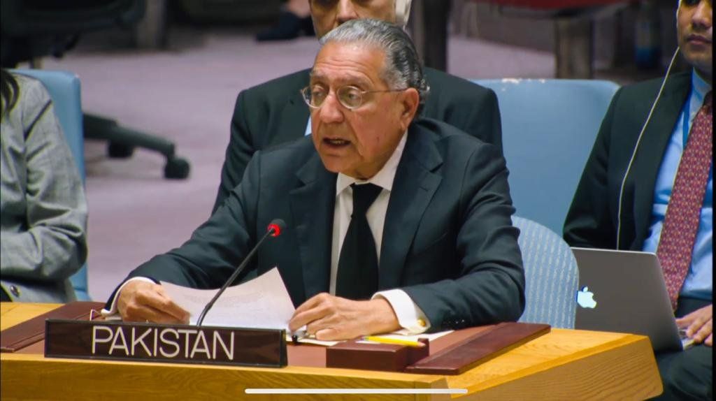 نماینده پاکستان در سازمان ملل: گروه‌های تروریستی آشکارا تحت حفاظت طالبان زندگی می‌کنند