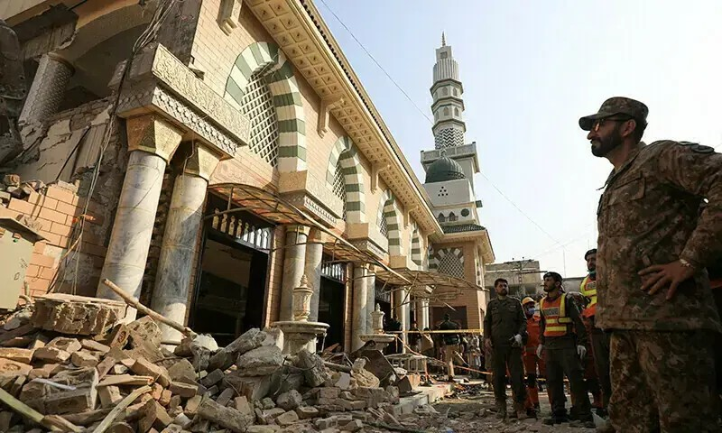 د پېښور په حسن‌خېلو سیمه کې پر یوه جومات ډرون برید شوی