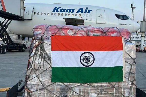 هند د افغانستان د سیلاب ځپلو د لاسنیوي په موخه کابل ته د بشري مرستو جوپه لېږلې