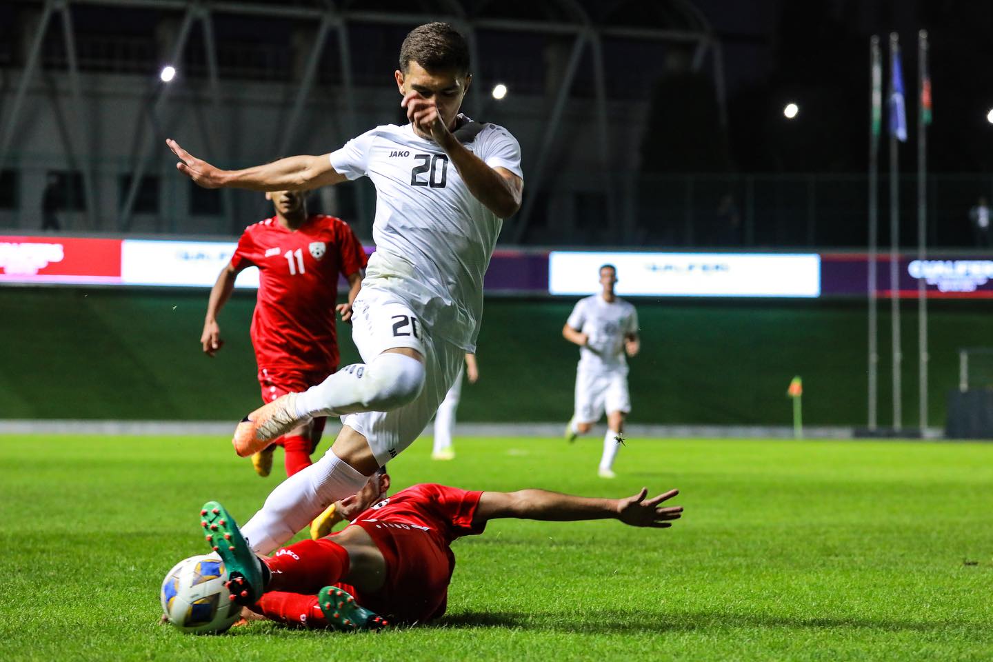 تیم ملی فوتبال ٢٣ سال افغانستان، با نتیجه سنگین  ١-٨ مقابل اوزبیکستان شکست خورد