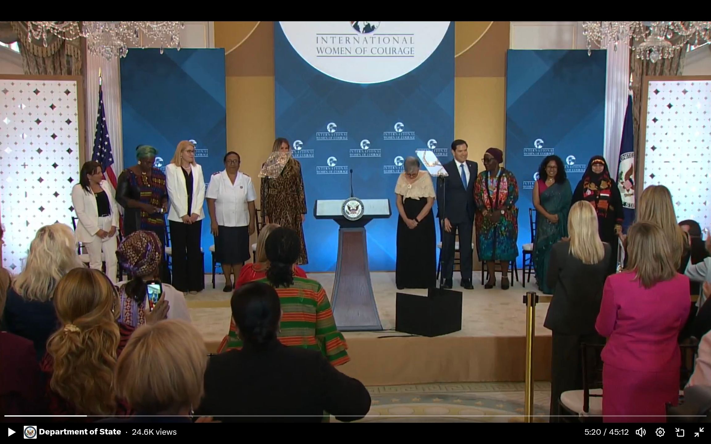 وزارت خارجه امریکا جایزه بین‌المللی شجاعت را به هشت فعال زن اهدا کرد