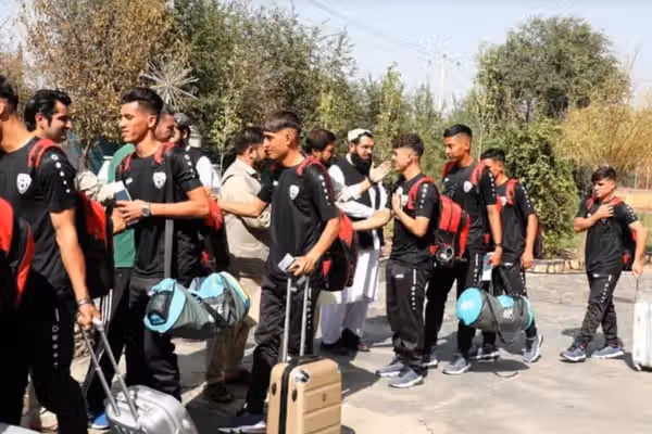 Afghanistan U-20 Football Team Leaves for Oman for Asian Championship Qualifiers