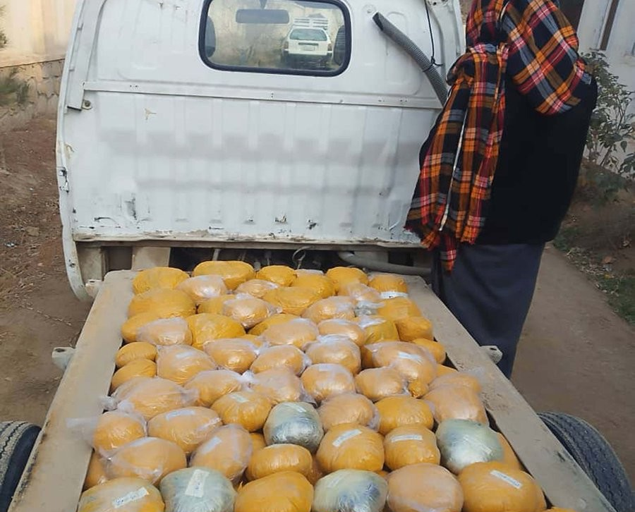 طالبان وایي په کندوز کې یې د ۱۶۹ کیلو ګرامه نشه‌یي توکو د قاچاق مخه نیولې