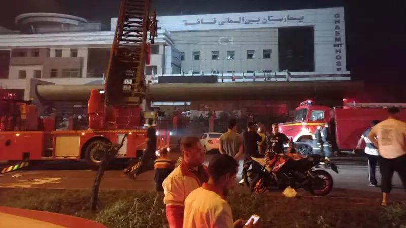 آتش‌سوزی در شفاخانه‌ای در شمال ایران جان ۹ بیمار را گرفت