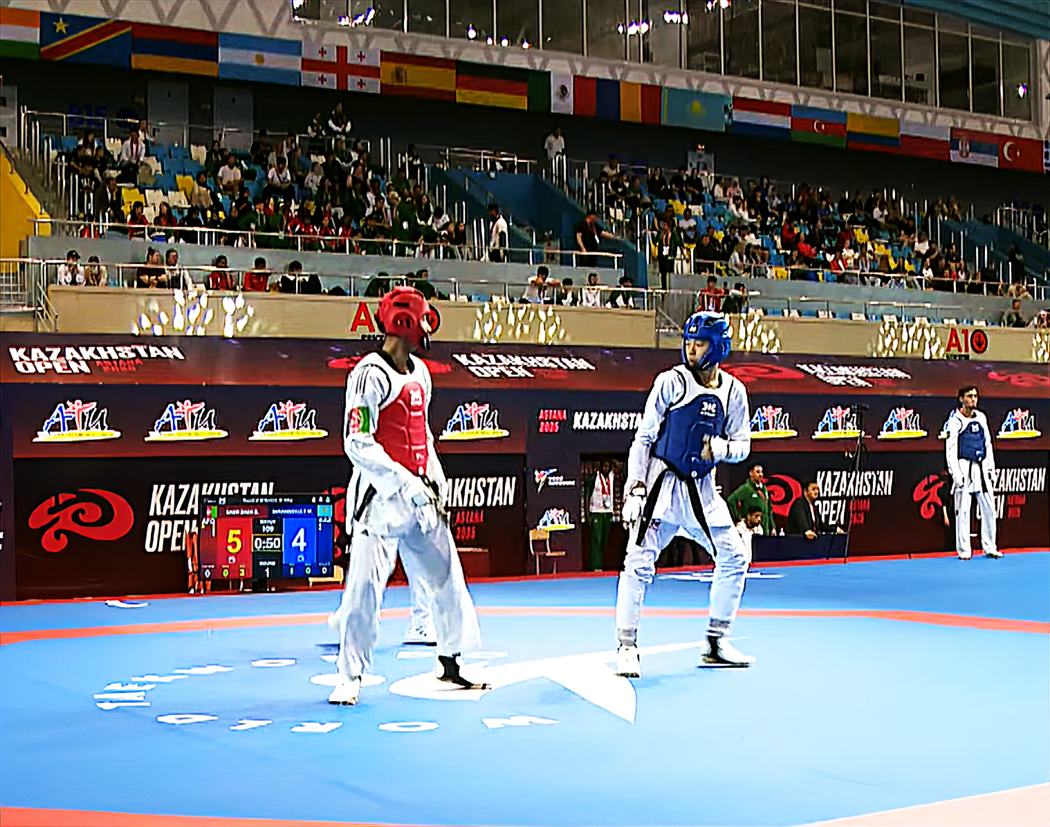 تکواندو آزاد قزاقستان؛ حکمت‌الله زین به نیمه‌نهایی تکواندوی آزاد قزاقستان رسید