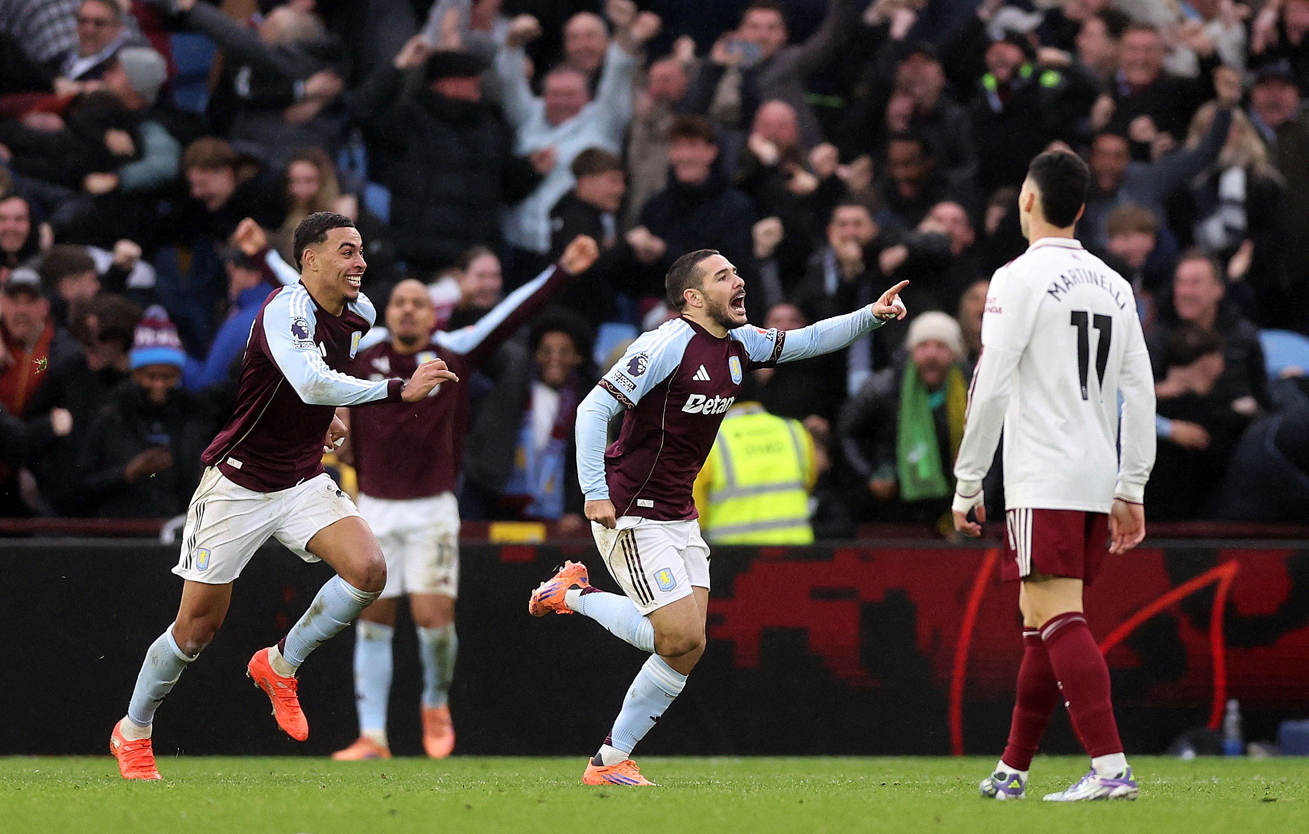 شوک به صدرنشین لیگ برتر؛ استون ویلا با گل ثانیه‌های پایانی آرسنال را شکست داد