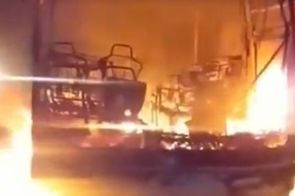 Passenger Bus Catches Fire in Southern Afghanistan, Reports Bakhtar News Agency