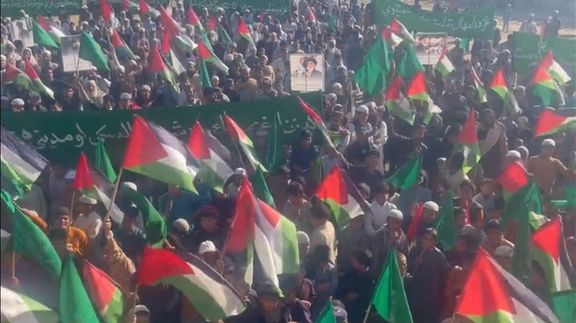 پاکستان کې د حکمتیار په مشرۍ د حزب اسلامي کمپ کې د فلسطین په ملاتړ لاریون وشو