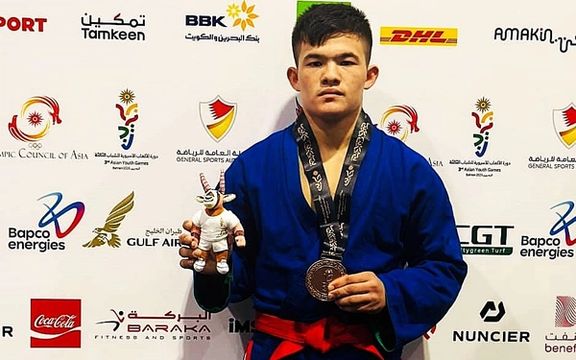 محمد یحیی محمدی، نخستین مدال افغانستان را در بازیهای آسیایی جوانان کسب کرد