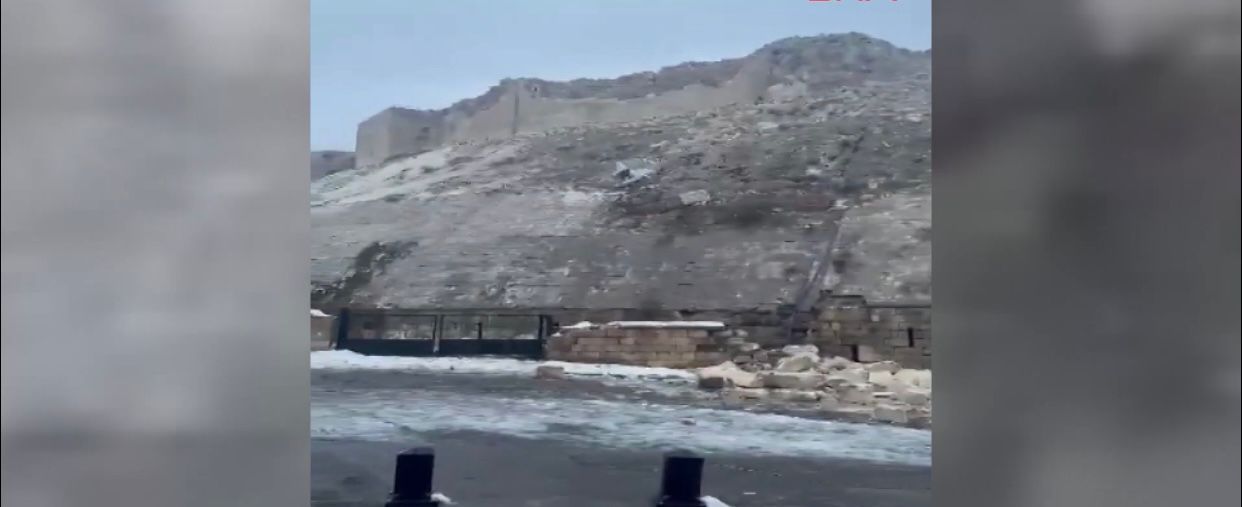 زمین لرزه در ترکیه قلعه تاریخی ۲۰۰۰ ساله را تخریب کرد