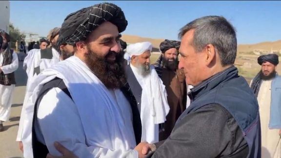 امیرخان متقی با وزیر خارجه ترکمنستان در تورغندی دیدار کرد