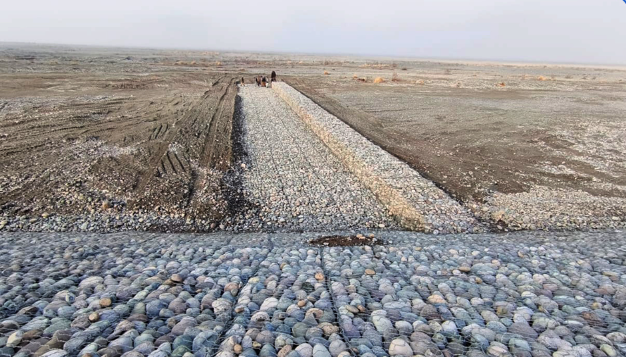 د امو سیندغاړو د تحکیماتو  د نهم لاټ چارې د څه باندې ۸۱ میلیونه افغانیو په لګښت پیل شوې