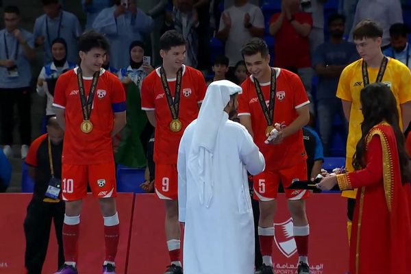 شادی کمسابقه مردم افغانستان پس از قهرمانی «شیران خراسان» در بازیهای آسیایی جوانان