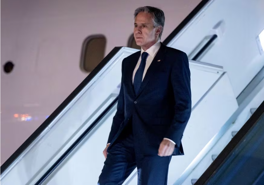 وزیر خارجه امریکا برای سومین بار از زمان حمله حماس به اسرائیل، به تل‌آویو سفر کرد