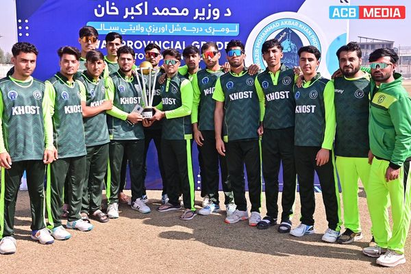 د خوست لوبډلې د لومړۍ درجه شل اوریزو کرېکټ ولایتي سیالیو اتلولي وګټله