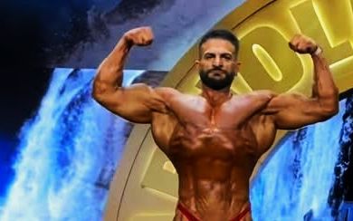 نصرت انصاری ورزشکار پرورش اندام افغانستان نایب قهرمان مسابقات آرنولد کلاسیک شد