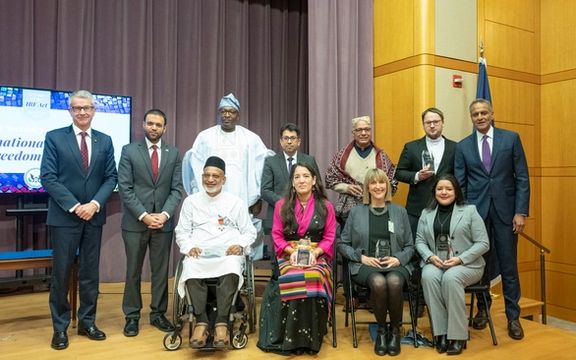 وزارت خارجه امریکا جوایز بینالمللی آزادی مذهبی را به هفت نفر از کشورهای مختلف اهدا کرد