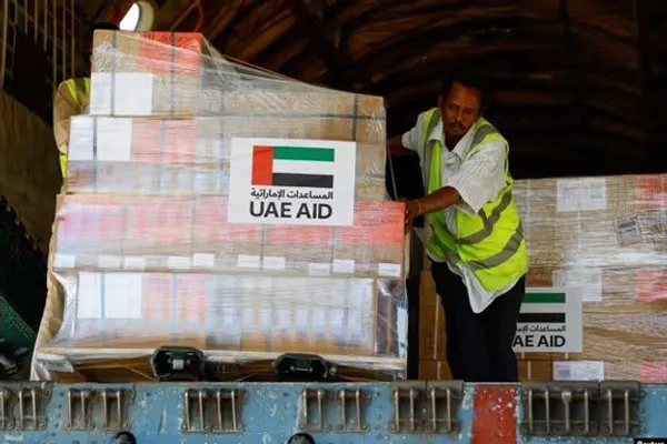 د شمال له زلزله ځپلو سره د متحده عربي امارات د مرستو درېیمه الوتکه افغانستان ته ورسېده