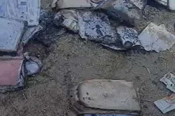 په بدخشان کې ناپېژاندو کسانو د یوه ښوونځي ودانۍ ته اور اچولی